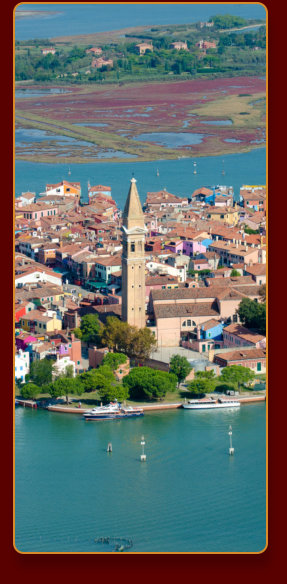 Isola di Burano - Vista aerea